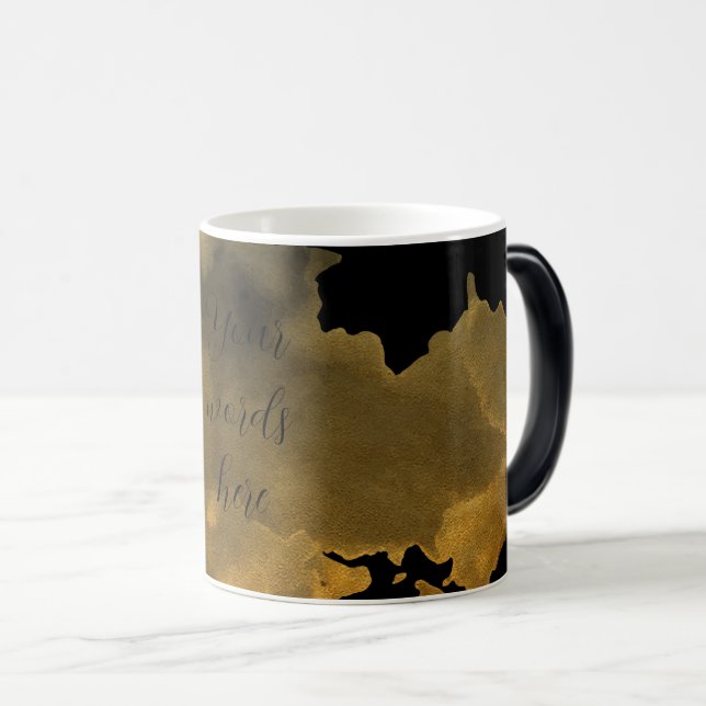 Taza Mágica Crea tu propio Smokey Gold Splash Black (Anverso derecho)