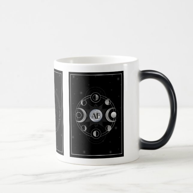 Taza Mágica Crea tu propio Tarot Mítico Plateado Triple Moon (Derecha)