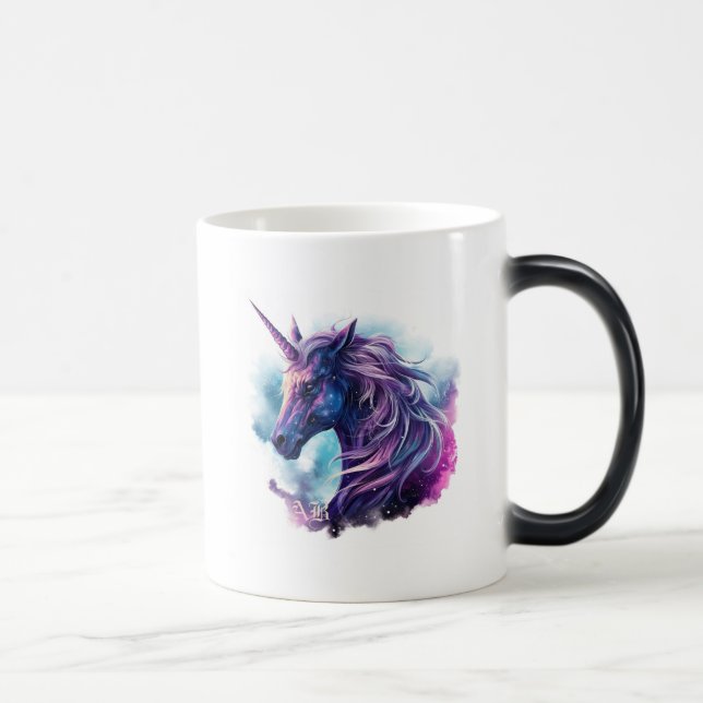Taza Mágica Crea tu propio unicornio púrpura mítico (Derecha)