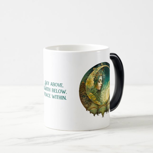 Taza Mágica Crea tu propio victoirano Steampunk Moon Child (Anverso derecho)