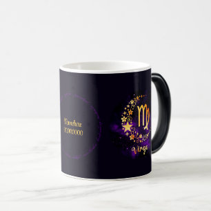 Taza Mágica Crea tu propio Virgo Celestial Púrpura Zodiac
