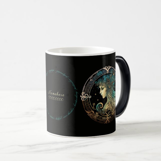 Taza Mágica Crea tu propio Virgo Celestial Zodiac (Anverso derecho)