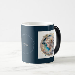 Taza Mágica Crea tu propio Zodiac Virgo Mítico Azul y Oro