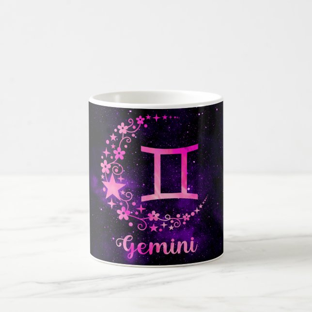 Taza Mágica Crea tu propio zodiaco de astrología Géminis (Centro)