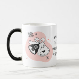 Taza Mágica Crea tus propias campanas de Navidad retro naranja