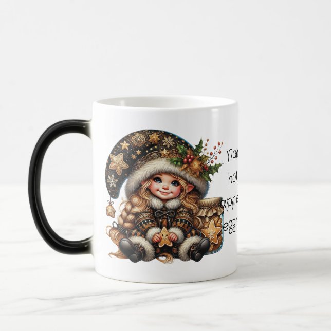 Taza Mágica Crea tus propias galletas de gnome de Navidades má (Izquierda)