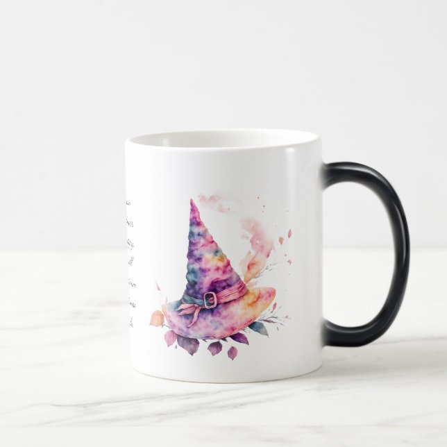 Taza Mágica Crea tus propias hojas de Gorra de bruja arco iris (Derecha)