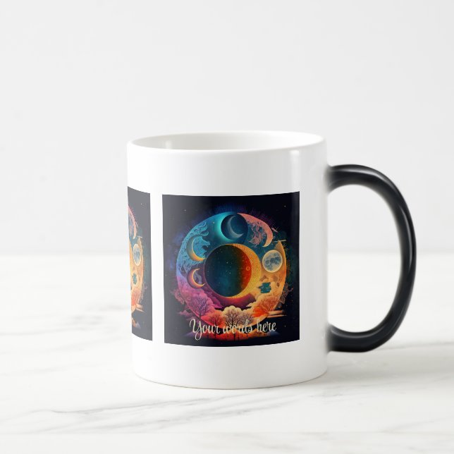 Taza Mágica Crea tus propias lunas y montañas arcoiris (Derecha)