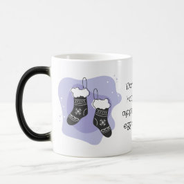 Taza Mágica Crea tus propias medias de Navidad púrpura