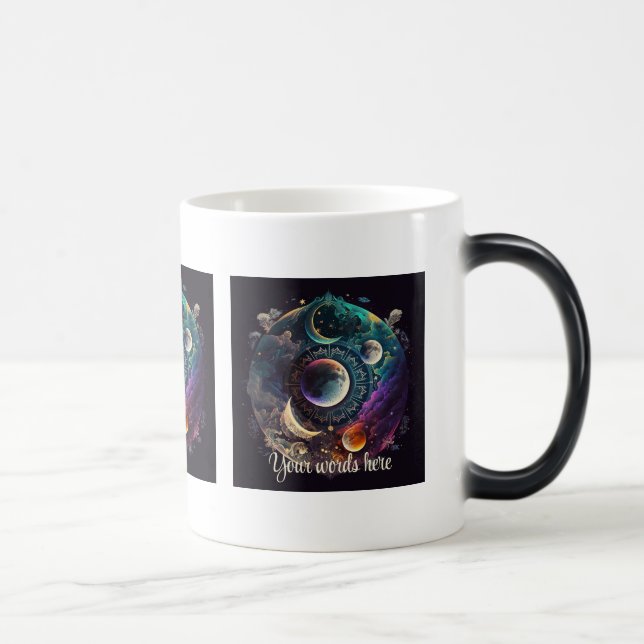 Taza Mágica Crea tus propias muchas lunas místicas nubladas (Derecha)