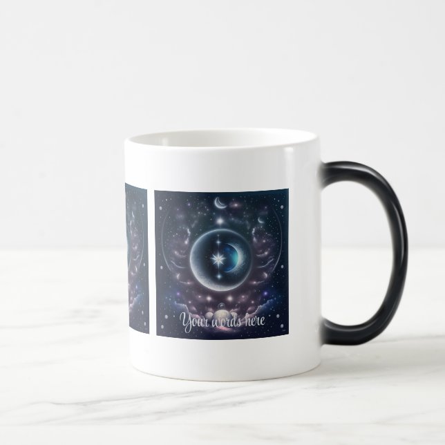 Taza Mágica Crea tus propias nubes rosadas y luna de plata (Derecha)