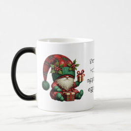 Taza Mágica Crea tus Propias Pijamas de Plaid con Gnomos Navid