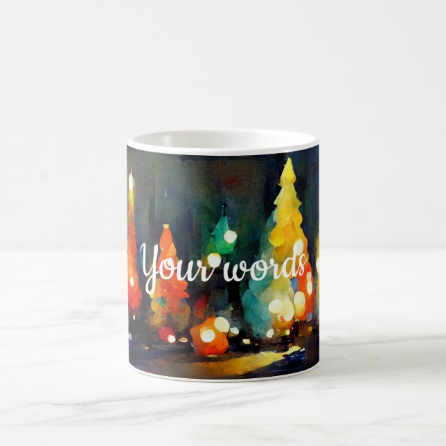 Taza Mágica Crea tus propios árboles de Navidad coloridos (Centro)