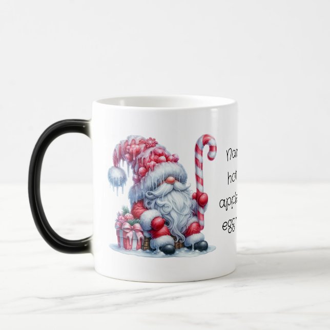 Taza Mágica Crea tus propios Navidades de menta Gnome Santa (Izquierda)