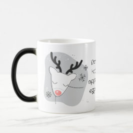 Taza Mágica Crea tus propios Navidades de plata de reno retro