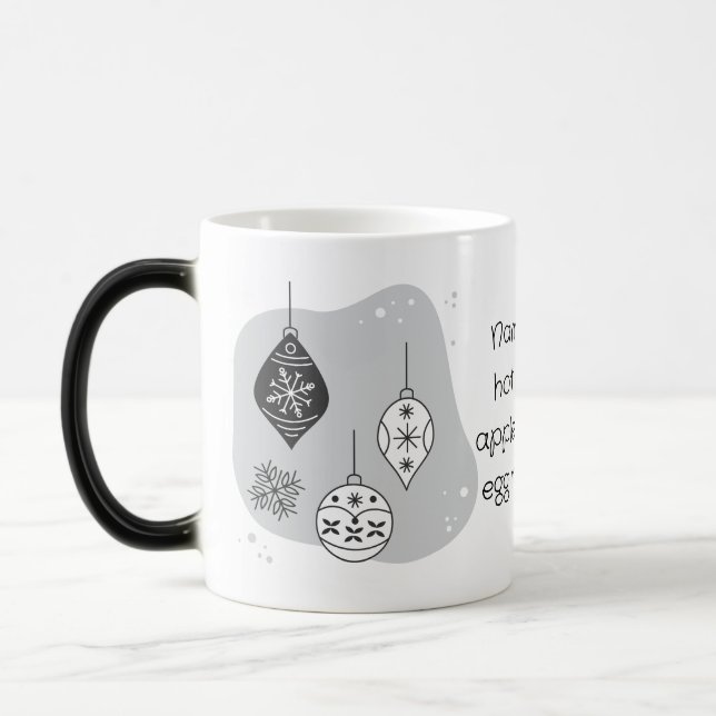 Taza Mágica Crea tus propios Navidades de Snowflakes y Baubles (Izquierda)