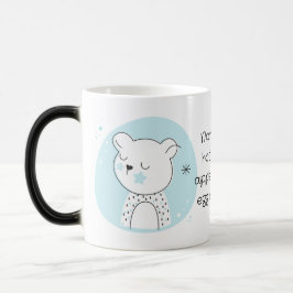 Taza Mágica Crea tus propios Navidades Retro Teddy Bear Blue