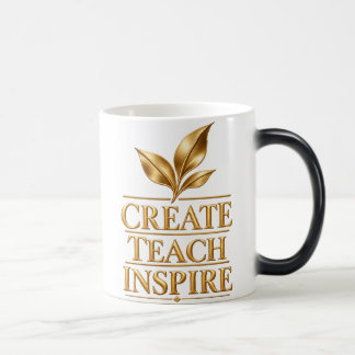 Taza Mágica Crear Enseñar Inspirar - Regalo para Maestros