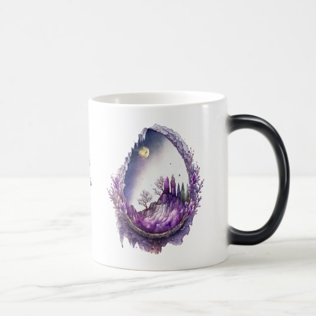 Taza Mágica Crear su propio Geode Paisaje Púrpura (Derecha)