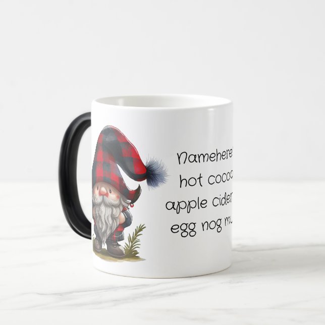Taza Mágica Crear su propio Gnome de Navidades de escúfalo (Anverso izquierdo)