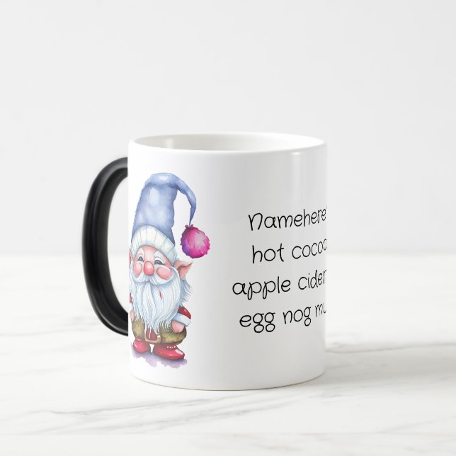 Taza Mágica Crear su propio Gnome de Navidades Periwinkle (Anverso izquierdo)