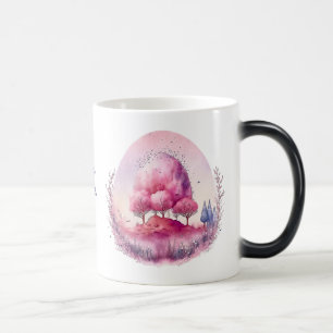 Taza Mágica Crear su propio paisaje de árbol rosado