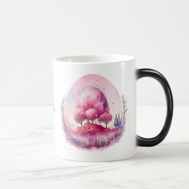 Taza Mágica Crear su propio paisaje de árbol rosado (Derecha)