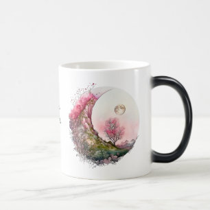 Taza Mágica Crear su propio paisaje de luna rosa