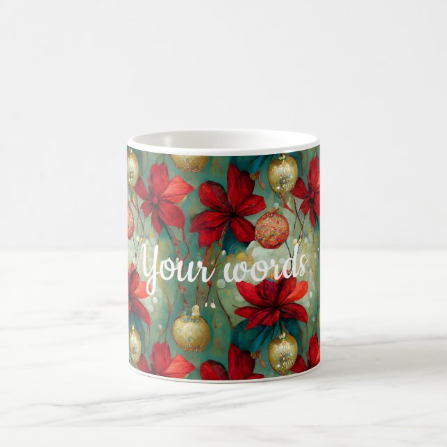 Taza Mágica Crear sus propios Navidades Flores y Berries (Centro)