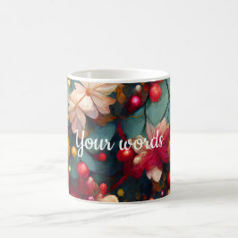 Taza Mágica Crear sus propios Navidades Flores y Berries