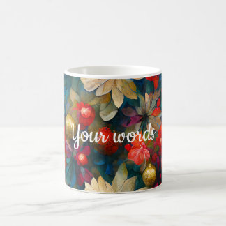 Taza Mágica Crear sus propios Navidades Flores y ornamentos