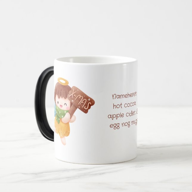 Taza Mágica Crear tu propio Ángel de Navidad Cuaderno (Anverso izquierdo)