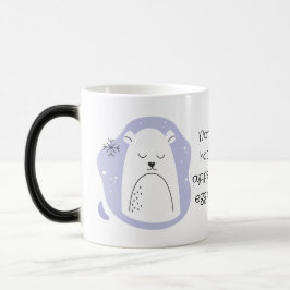 Taza Mágica Crear tu propio Navidad retro polar oso púrpura