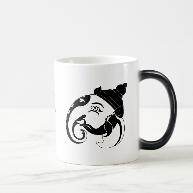 Taza Mágica Crear tu propio perfil de ganesh negro (Derecha)