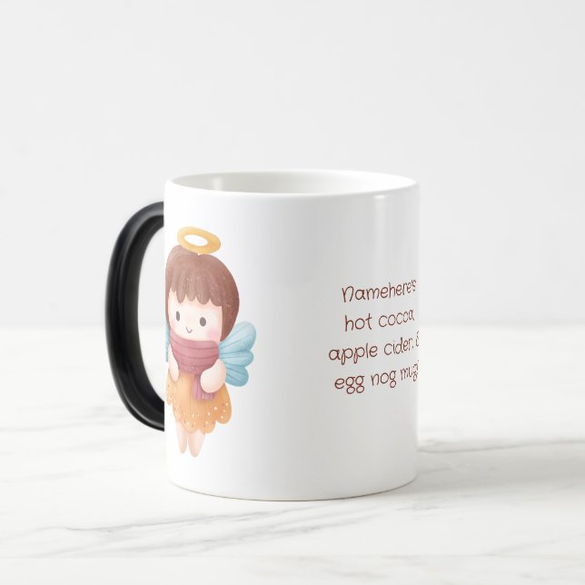 Taza Mágica Crear tus propios Navidades de Ángel Cute (Anverso izquierdo)
