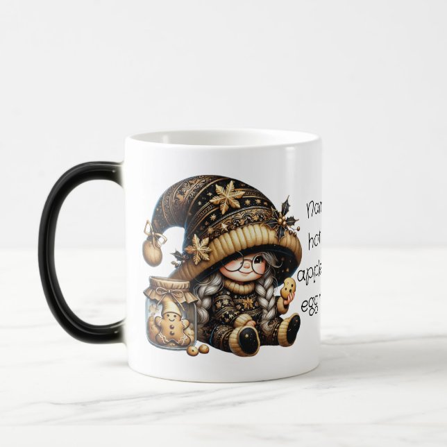Taza Mágica Crear tus propios Navidades mágicos Gnome Cookie J (Izquierda)