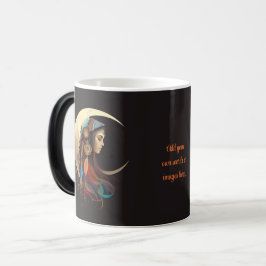 Taza Mágica Create Your Own Boho Crescent Moon & Feathers