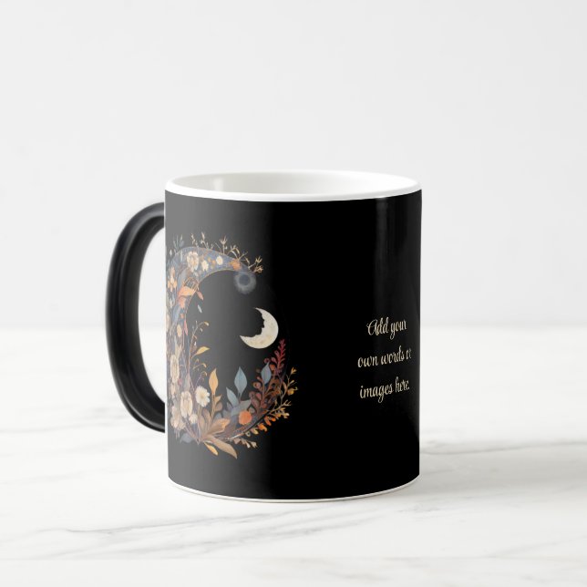 Taza Mágica Create Your Own Boho Floral Moons (Anverso izquierdo)