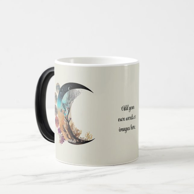 Taza Mágica Create Your Own Many Moons Midnight Crescent (Anverso izquierdo)