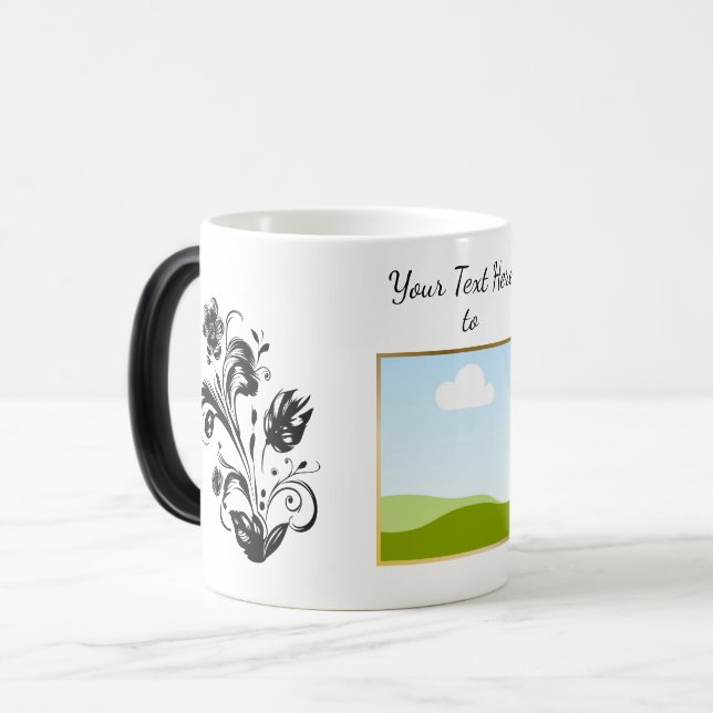 Taza Mágica Create Your Own personalized Template Text  (Anverso izquierdo)