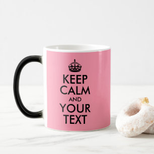 Taza Mágica Cree sus los propios guardan calma y su rosa del