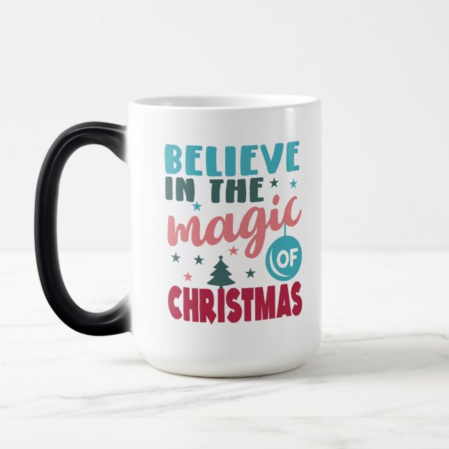 Taza Mágica Creer en la magia de los Navidades (Izquierda)