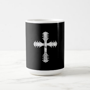 Taza Mágica cruz de guitarra del equipo de culto cristiano