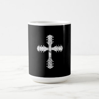 Taza Mágica cruz de guitarra del equipo de culto cristiano