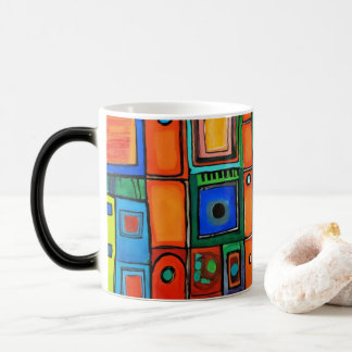 Taza Mágica Cuadrados asimétricos abstractos