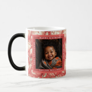 Taza Mágica Cumpleaños adolescente con flor de tulipán inspira