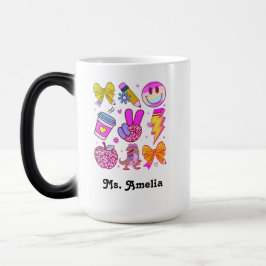 Taza Mágica Custom Name Mug, Custom Teacher Mug,Back to school