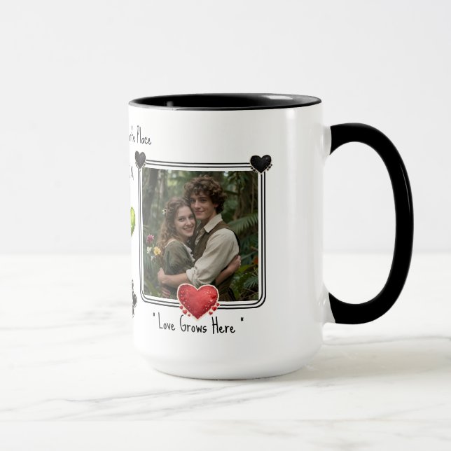 Taza Mágica Custom Photo Valentines Coffee Mugs Online Dating (Derecha)
