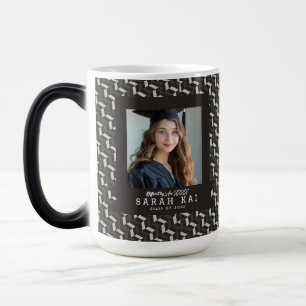 Taza Mágica Cute Abstract Print Escuela Secundaria Graduada