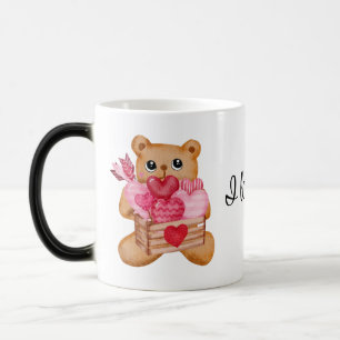 Taza Mágica Cute bear in love full of love